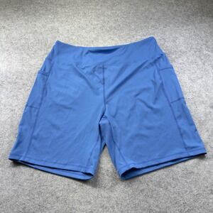 Gradual Biker Shorts Women 3XL Blue Excellent High Waist Pockets Athletic
